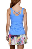 Women's Sofibella UV Color X-Tank Periwinkle