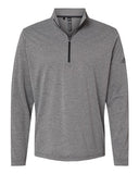 Men's Adidas 1/4 Zip Pullover Black Heather
