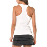Women's Lucky in Love V Neck Tank White