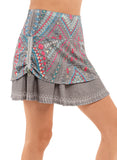 Women's Lucky in Love Desert Vibes Ruched Skort